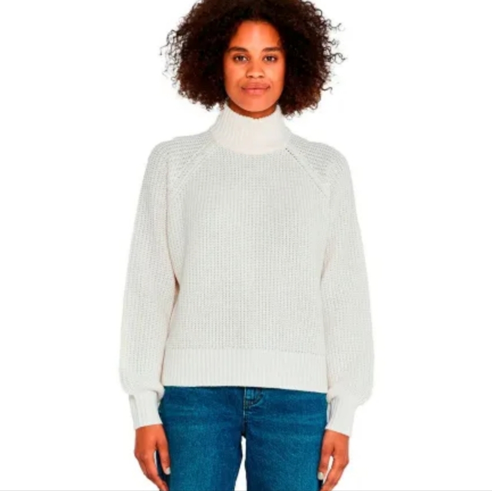 New Noisy May Timmyβ High Neck Cream Sweater